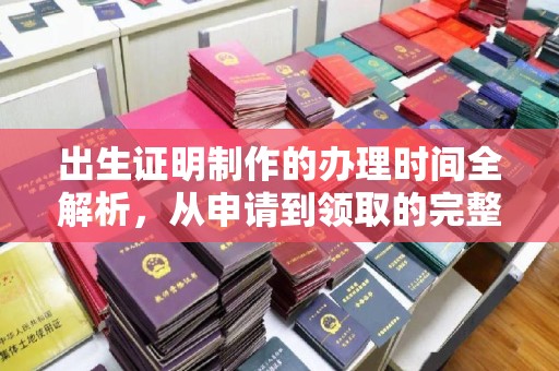 澜沧出生证明制作的办理时间全解析，从申请到领取的完整指南